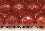 CAA5741 15 inches 8mm faceted round red agate beads