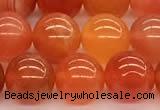 CAA5925 15 inches 8mm round red botswana agate beads