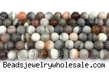 CAA6132 15 inches 8mm round Botswana agate beads wholesale