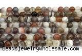 CAA6137 15 inches 4mm round Botswana agate beads wholesale