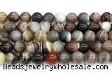 CAA6141 15 inches 12mm round Botswana agate beads wholesale