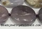 CAB1000 15.5 inches 15*20mm - 18*23mm nuggets purple agate gemstone beads