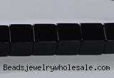 CAB836 15.5 inches 12*12mm cube black agate gemstone beads wholesale CAB836 15.5 inches 12*12mm cube black agate gemstone beads wholesale