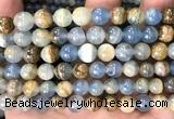 CABS03 15 inches 8mm round blue calcite beads wholesale