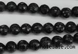 CAE36 15.5 inches 8mm faceted round astrophyllite beads wholesale