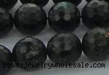 CAE39 15.5 inches 14mm faceted round astrophyllite beads wholesale