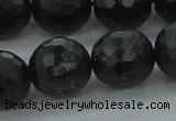 CAE40 15.5 inches 16mm faceted round astrophyllite beads wholesale