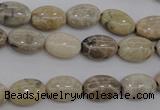 CAG3901 15.5 inches 8*12mm oval chrysanthemum agate beads