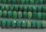 CAG3911 15.5 inches 2.5*4mm faceted rondelle green grass agate beads