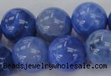 CAG4304 15.5 inches 12mm round dyed blue fire agate beads