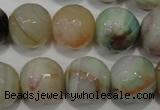 CAG4579 15.5 inches 16mm faceted round fire crackle agate beads