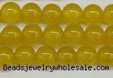 CAG7103 15.5 inches 10mm round yellow agate gemstone beads