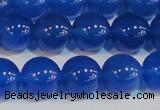 CAG7161 15.5 inches 10mm round blue agate gemstone beads