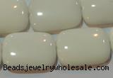 CAG7249 15.5 inches 22*30mm rectangle white agate gemstone beads