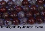 CAG9121 15.5 inches 6mm round red lightning agate beads