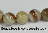 CAG940 16 inches 14mm round madagascar agate gemstone beads