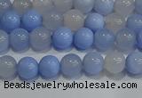 CAG9445 15.5 inches 4mm round blue agate beads wholesale