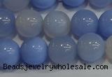 CAG9447 15.5 inches 8mm round blue agate beads wholesale