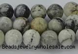 CAG9732 15.5 inches 8mm round black & white agate beads wholesale