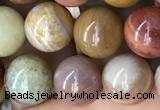 CAG9807 15.5 inches 10mm round wood agate beads wholesale