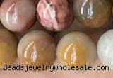 CAG9808 15.5 inches 12mm round wood agate beads wholesale