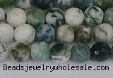 CAG9838 15.5 inches 6mm faceted round tree agate beads