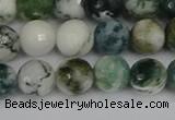 CAG9839 15.5 inches 8mm faceted round tree agate beads