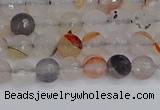 CAG9889 15.5 inches 4mm faceted round dendritic agate beads