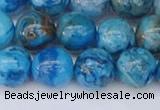 CAG9934 15.5 inches 10mm round blue crazy lace agate beads