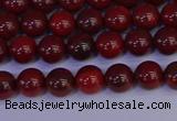 CAJ750 15.5 inches 4mm round apple jasper beads wholesale