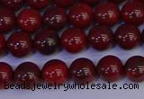 CAJ751 15.5 inches 6mm round apple jasper beads wholesale