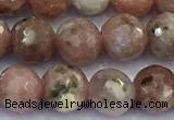 CAJ860 15 inches 6mm faceted round jade gemstone beads