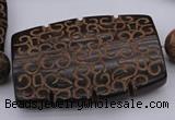 CAL20 14.5 inches 42*59mm carved flat drum agalmatolite beads