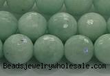 CAM1514 15.5 inches 12mm faceted round natural peru amazonite beads