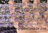 CAN230 15.5 inches 10mm faceted round ametrine gemstone beads