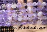 CAN233 15.5 inches 12mm faceted coin ametrine beads wholesale