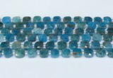 CAP701 15.5 inches 8mm faceted square apatite beads