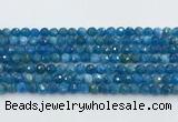 CAP705 15.5 inches 6mm faceted round apatite gemstone beads wholesale