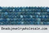 CAP706 15.5 inches 8mm faceted round apatite gemstone beads wholesale