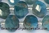 CAP710 15.5 inches 6*8mm faceted oval apatite gemstone beads