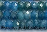 CAP740 15 inches 4*6mm faceted rondelle apatite beads