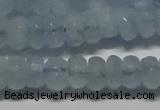 CAQ761 15.5 inches 5*8mm faceted rondelle aquamarine beads