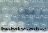 CAQ935 15 inches 6mm round aquamarine gemstone beads