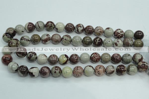 CAR06 15.5 inches 14mm round artistic jasper beads wholesale