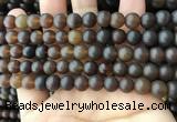 CAR218 15.5 inches 8mm round natural amber beads wholesale