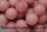 CAS07 15.5 inches 14mm round pink angel skin gemstone beads