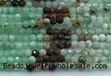 CAU565 15 inches 2mm faceted round Australia chrysoprase beads