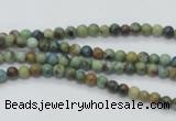 CAZ06 15.5 inches 4mm round natural azurite gemstone beads