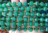 CCBS159 15 inches 10mm faceted prism agate beads wholesale