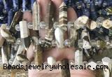 CBBS182 Top drilled 8*28mm - 9*30mm hexahedral prism australian zebra jasper beads